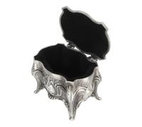 ANKROYU Caja de joyería vintage Estilo europeo Caja de almacenamiento de tesoros de aleación antigua para regalo de cumpleaños de boda Día de la madre Organizador de soporte de joy