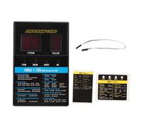 ANKROYU Caja de tarjeta de programa LED Tarjeta de programación ESC Dispositivo de ajuste de motor sin escobillas con pantalla LCD para coches RC Barcos Camiones Plástico negro 76