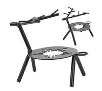 ANKROYU Calentador de sellos de cera Sika Deer Design Crisol de cera de hierro forjado de primera calidad para manualidades DIY Sellado de letras Acabado negro mate con función de