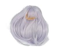 ANKROYU Camina de 1/6 muñeca de muñeca Long Rectivo Relajado Relato de muñeca Reemplazo de cabello para muñeca para 15.5 17 cm Circanferencia de cabecera Pelera de seda a alta temp (Blue de neblina)