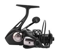 ANKROYU Carrete de carrete giratorio Error 13+1 Rodamientos a la derecha Izquierda Cuerpo de metal de alta resistencia intercambiable liso para River Lake Pond Black 1 PC (Mela5000)