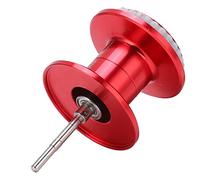 ANKROYU Carrete de Pesca Carrete de Repuesto Carrete Profundo de Metal Accesorios de Rueda de Pesca de rotación Suave para Pescadores de Agua Dulce de Agua Salada Color Rojo 28 g L