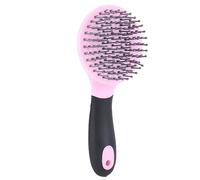 ANKROYU Cepillo de pelo de caballo premium con masaje Peine multiusos para mascotas para caballos, perros, gatos, animales de pelo largo, plástico duradero, fácil de sostener, colo