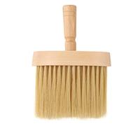 ANKROYU Cepillo Para Plumero De Cara Y Cuello, Cepillo Suave Para Limpieza De Cara De Peluquero, Cepillo De Barrido De Madera Para Limpieza De Cabello De Salón, Kits De Corte Con Mango De Madera De Pe