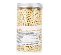 ANKROYU Cera depilatoria dura en perlas, kit de depilación con 4 sabores, cuidado suave de la piel, vello de bikini, piernas y axilas para mujeres y hombres, 500 g, lavanda, chocol (Crema)