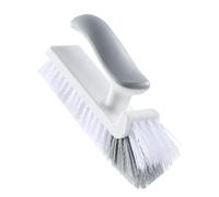 ANKROYU Cernera de la esquina Cepille V forma de cerdas espejo de agua raspada y cepillo para duchas baldosas de baño de ducha cocina plástico para el hogar 18 x 9.8 cm 90g (Gris blanco)
