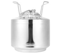 ANKROYU Cerveza de acero inoxidable 6L Mini Keg Keg Home Brewing Kit Beer Beer Beer Fermentation Dispenser Beverage Drured Container para fiestas caseras Camping 304 acero inoxidab