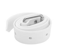 ANKROYU Cinturón de lastre Ajustable de Silicona para Buceo con Hebilla de liberación rápida para Buceo y Pesca submarina. (Blanca)