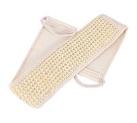 ANKROYU Cinturón Exfoliante Para Fregar La Espalda, Correa Para La Espalda Exfoliante Con Mango Largo De Lufa Natural, Esponja Para Fregar Para Baño, Masaje, Cuidado Corporal