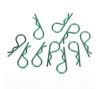 ANKROYU Clips de carcasa de coche RC Pasadores de cuerpo de metal en forma de R, resistentes, duraderos, de liberación rápida, cierre seguro para coches de control remoto a escala