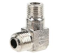 ANKROYU Codo de conexión de bomba de aire Conector roscado de aleación de zinc en ángulo recto Conector macho G1/4 x M14 para sistemas de compresores de aire Herramientas neumática