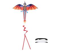 ANKROYU Cometa de dragón 3D Que Vuela al Aire para Adultos, Grande, 135x120cm, Tela de Nailon de Color arcoíris, fácil Plegado, Juego Ligero de Parque de Playa