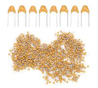 ANKROYU Condensador cerámico monolítico 473 47NF 1000 piezas Paquete a granel Condensadores en línea de alto rendimiento para circuitos electrónicos DC50V Cable axial fijo de baja