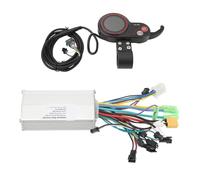 ANKROYU Controlador de motor sin escobillas, kit de controlador de bicicleta eléctrica con instrumento, alojamiento de aluminio estancado, modos de interruptor automático para la c