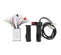 ANKROYU Controlador de velocidad cepillado para bicicleta eléctrica, kit de carcasa de aleación de aluminio de 350 W con función inversa de agarre del acelerador de tres velocidade