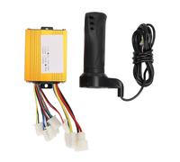 ANKROYU Controlador de velocidad del motor Juego de empuñadura del acelerador Caja de control de motor cepillado premium de 24 V 500 W con carcasa de aleación de aluminio para bici