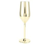ANKROYU Copla de Copa de champán de Acero Inoxidable 200 ml de Copa de Beber Espejo Pulido Base Granada Diseño Elegante para el Banquete de la Boda del Bar Picnic Uso al Aire Libre (Oro Chapado)