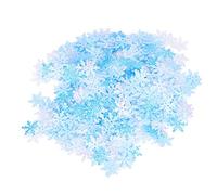 ANKROYU Copos de nieve Confeti Decoraciones navideñas Reutilizables Suministros para fiestas de invierno Azul Blanco Color mezclado Tela no tejida 15 mm Paquete de 1000 piezas