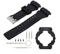 ANKROYU Correa de reloj de gel de sílice ajustable, correas de reloj impermeables de silicona de liberación rápida con caja de reloj, reemplazo de correa de reloj de pulsera de Casio G SHOCK GA110/100