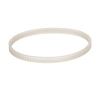 ANKROYU Correa de torno Correa de transmisión transparente de poliuretano Pieza de repuesto Perímetro de 370 mm para tornos MX 400 MX 600 MX 750 Accesorio de transmisión duradero d