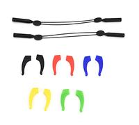 ANKROYU Correa para gafas deportivas, retenedor de gafas de silicona, correa antideslizante para gafas ajustable para deportes, fitness, baloncesto 3,6 x 1,4 x 0,35 cm/1,4 x 0,6 x