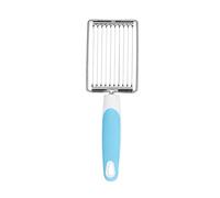 ANKROYU Cortador de carne profesional de acero inoxidable, herramienta multiusos para cortar alimentos con mango ergonómico antideslizante para cocina, preparación de comidas, dise (Azul)