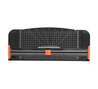 ANKROYU Cortador de papel A4 Cortador de papel artesanal Cortador de papel profesional Cortador de papel de borde recto con base antideslizante para manualidades en la oficina Negr