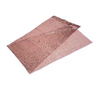 ANKROYU Cortina de Fondo de Lentejuelas de Oro Rosa, Fondo de fotografía de Malla Brillante para decoración de Fiesta de Boda, Material de Nailon plástico de Gasa de 92,5x24 pulgad