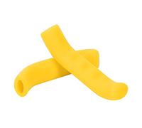 ANKROYU Cubierta de Agarre de Manillar de Bicicleta Silicona Suave de Anti -Slip Shock Absorbing Mansonlars cómodos Protector para Bicicleta de montaña Plegable Bicicleta Fijar bi (Rojo) (Amarillo)