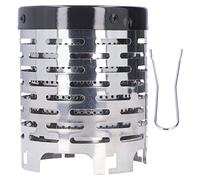 ANKROYU Cubierta de calefacción de estufa Calentador de camping portátil de acero inoxidable para senderismo al aire libre Tienda de campaña Accesorios de estufa con mango Calor Mi