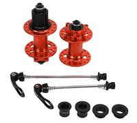ANKROYU CUBO DE BIKE CONJUNTO SET RÁPIDO DE VITHTA DE VOLADA DE 32 AGUJOS CUBLO DE FRENO DE DISCO 6 PAWLS 72 HOS Freehub System para montaña Bike Front 9x100mm 15x100 mm trasero 1 (Naranja)