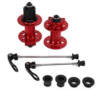 ANKROYU CUBO DE BIKE CONJUNTO SET RÁPIDO DE VITHTA DE VOLADA DE 32 AGUJOS CUBLO DE FRENO DE DISCO 6 PAWLS 72 HOS Freehub System para montaña Bike Front 9x100mm 15x100 mm trasero 1 (Rojo)