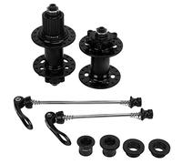 ANKROYU CUBO DE BIKE CONJUNTO SET RÁPIDO DE VITHTA DE VOLADA DE 32 AGUJOS CUBLO DE FRENO DE DISCO 6 PAWLS 72 HOS Freehub System para montaña Bike Front 9x100mm 15x100 mm trasero 1 (Negro)