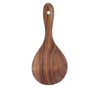 ANKROYU Cuchara de arroz, paleta de madera para servir arroz y puré de patatas, utensilio de cocina, madera Natural pulida a mano, 18x8cm, 1,3 oz