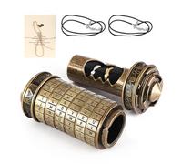 ANKROYU Da Vinci Code Cryptex con Anillo, Caja De Anillo con Cerradura De Combinación, Juego De Regalo De San Valentín, Regalos Románticos para Novio O Novia