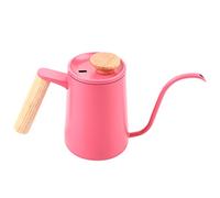ANKROYU de acero inoxidable 304 de primera calidad, hervidor de agua con pico largo, de goteo para baristas caseros, elaboración de cerveza profesional, capacidad de 650 ml, mang (Rosa)