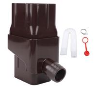 ANKROYU de recolección de agua de lluvia Kit de desviación ABS premium Fácil instalación de solución de ahorro de agua para el jardín Uso al aire libre Ajuste de la bajante de des (Matón)