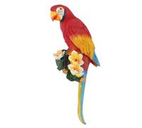ANKROYU Decoración de Pared de Loro Realista, Escultura Hecha a Mano, Figura de pájaro Colgante 3D Vibrante para Sala de Estar, jardín, balcón, decoración del hogar, 13,4x5,1 pulga (Día)