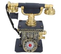ANKROYU Decoración telefónica Vintage Gran Estilo Retro Resina sintética Modelo Antiguo de teléfono Artesanal decoración de Escritorio a Mano Regal de Oficina en el hogar 7.09 x 4. (7111-31)