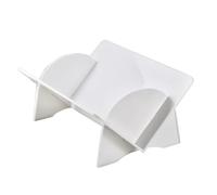 ANKROYU Desktop Organizador de estantería pequeña Simple Gran Capacidad de plástico Tilted Desk Book Storage Rack para la Oficina Inicio (Blanco)
