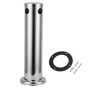 ANKROYU Dispensador de bebidas con de tiro doble de torre de cerveza profesional de acero inoxidable con kit de montaje para bares comerciales fiestas en el hogar Plata