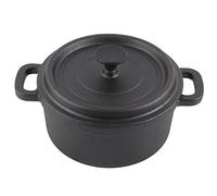 ANKROYU Dutch Oven Cast Iron Pot with Lid Traditional Style Thickened Ergonomic Handle Insulation Cooking Pot for Slow Cooking Roasts Soups Stews Gas Electric Oven Barbecue (Diámetro 20 cm)