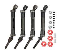 ANKROYU Eje de transmisión delantero y trasero de metal CVD con adaptador para TRAXXAS SLASH, resistente, antioxidante, universal, accesorios de actualización para coche RC. (Petirrojo)