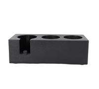 ANKROYU Estación de apisonamiento de café Soporte universal de plástico duradero para portafiltro ajustable de 51 a 58 mm para el hogar, cocina, cafetería, bar, diseño liviano y co (negro)