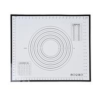 ANKROYU Estera de Silicona para Hornear Pastelería Estera Antiadherente para Amasar para Pizza Galletas Fondant Cocina Hornear Esencial Material de Fibra de Vidrio de Silicona (negro)