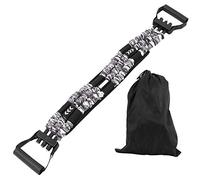 ANKROYU Expansor de Pecho para Banco, Barra de Empuje hacia Arriba, cinturón de Entrenamiento de Resistencia, 3 Bandas de látex Ajustables, Entrenador de músculos del Pecho para en (Camuflaje Negro)