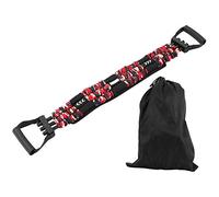 ANKROYU Expansor de Pecho para Banco, Barra de Empuje hacia Arriba, cinturón de Entrenamiento de Resistencia, 3 Bandas de látex Ajustables, Entrenador de músculos del Pecho para en (Roja)