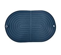 ANKROYU Extra Large Foldable Dish Drying Mat Heat Resistant Non Slip Kitchen Counter Mat for Sink Countertop TPR Material 24.5 x 39.5 cm Dish Rack Alternative (Azul Oscuro)