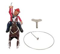 ANKROYU Figura de relojería mecánica de vaquero vintage con movimiento de lazo oscilante, adorno de hierro retro para el hogar, oficina, bar, colección de decoración, 1 pieza, 2 ac