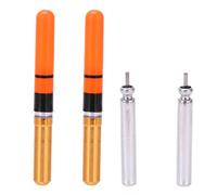ANKROYU Flotador de Pesca Luminoso electrónico Cabeza de luz de Pesca en el mar Brillante Flotador de Pesca Nocturna LED Brillante con baterías 2 Piezas Construcción de Metal de pl